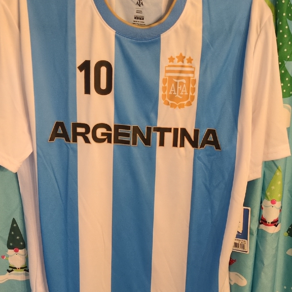 adidas  Argentina Soccer Jersey - Sky Blue and White